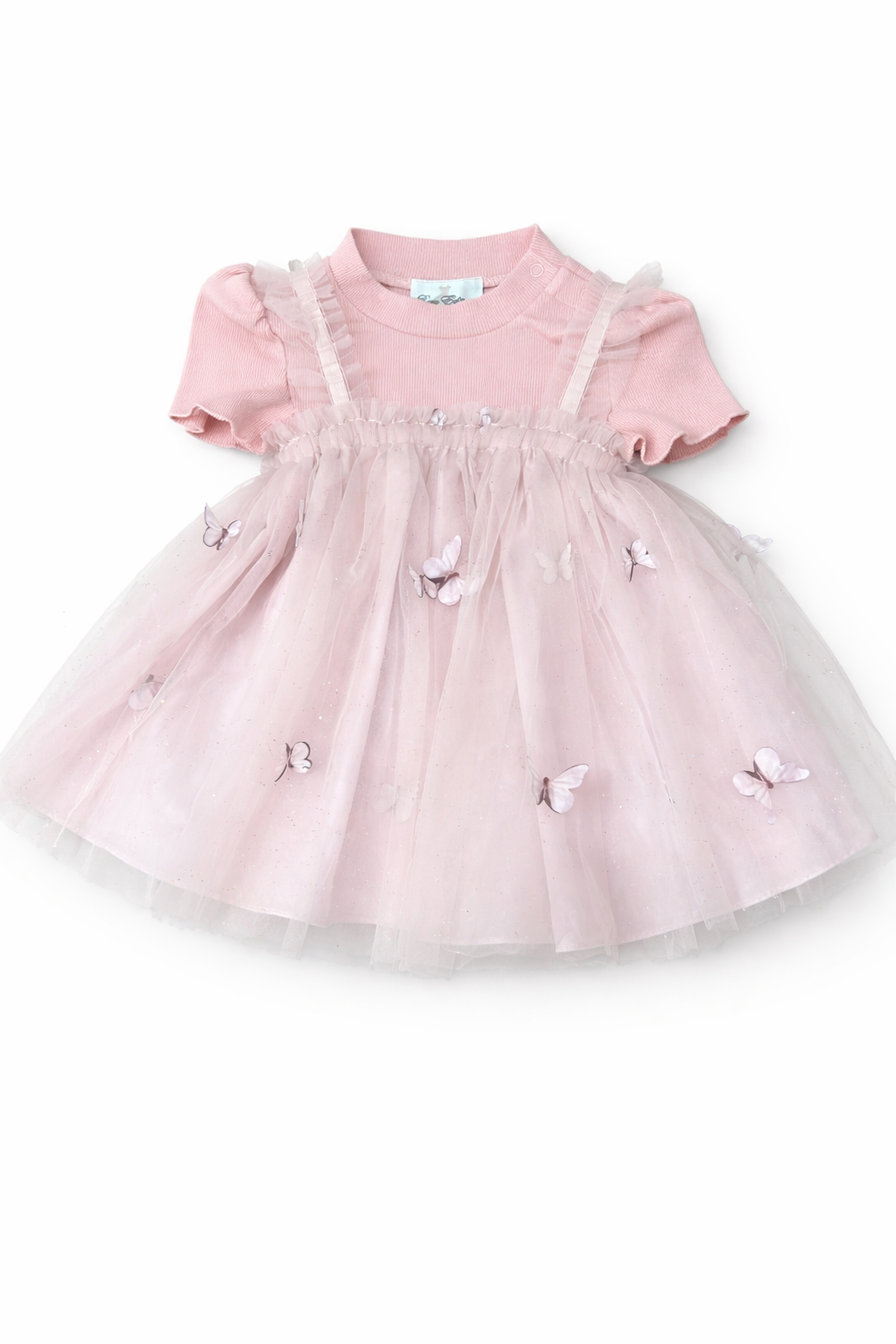 Little Girls Sequin-Embellished Butterflies-Soutache Fit & Flare Dress (Size: 18M) NWT