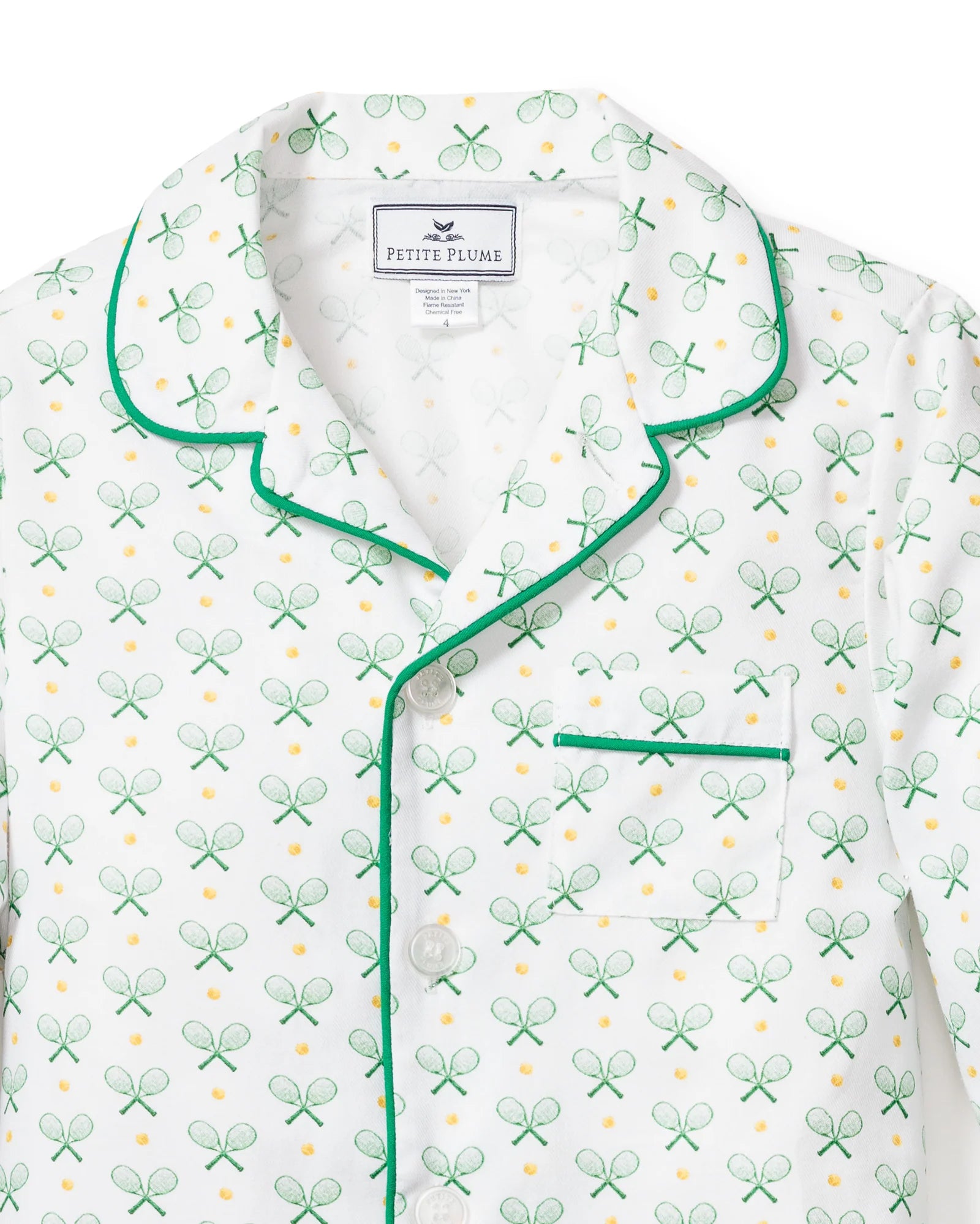 Kid's Twill Pajama Set in Match Point (NWOT 3T)