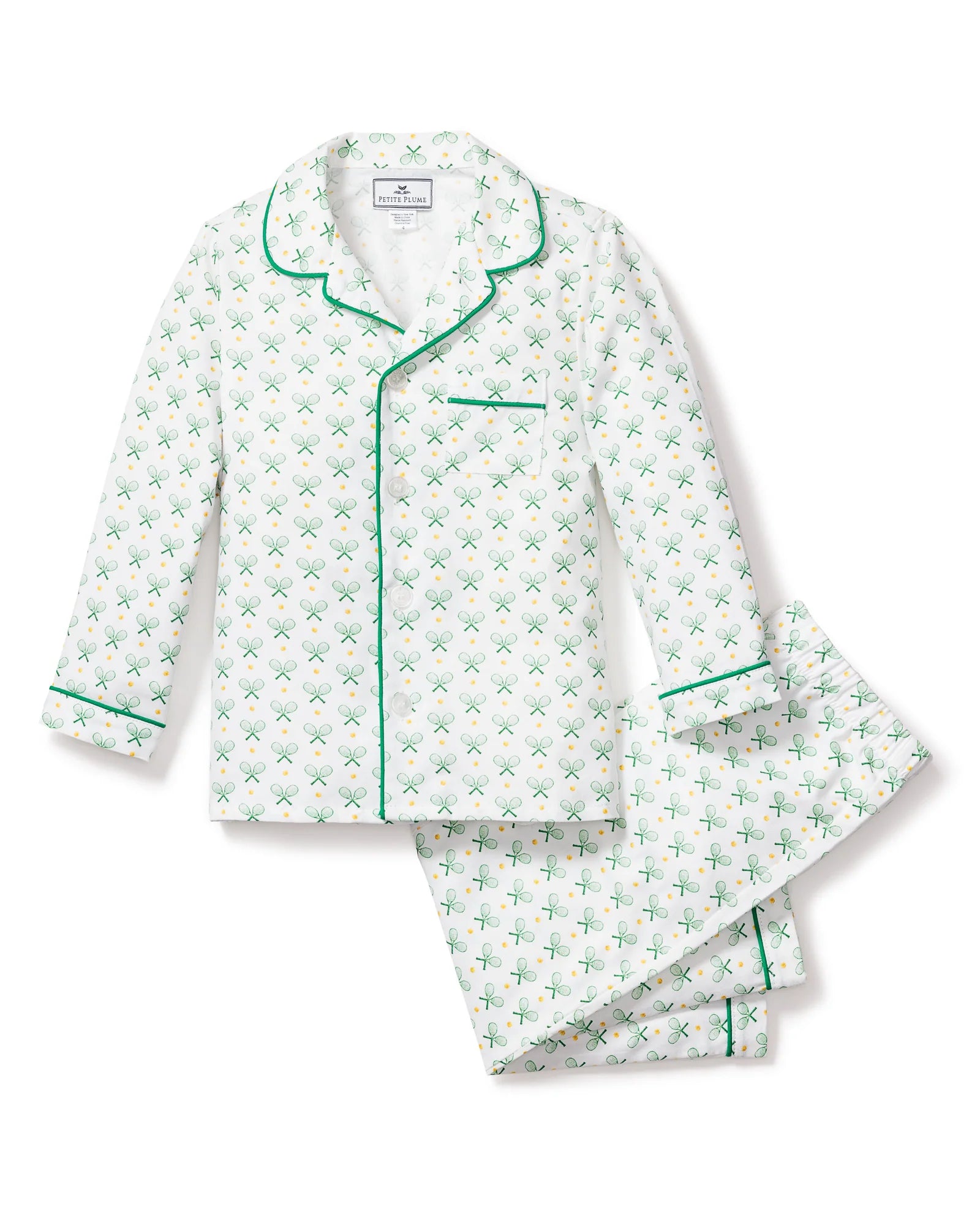 Kid's Twill Pajama Set in Match Point (NWOT 3T)