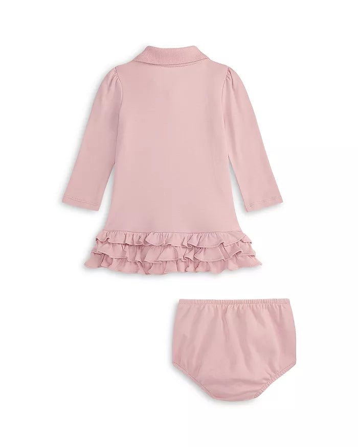 Ruffled Polo Dress & Bloomer (NWT 18M)
