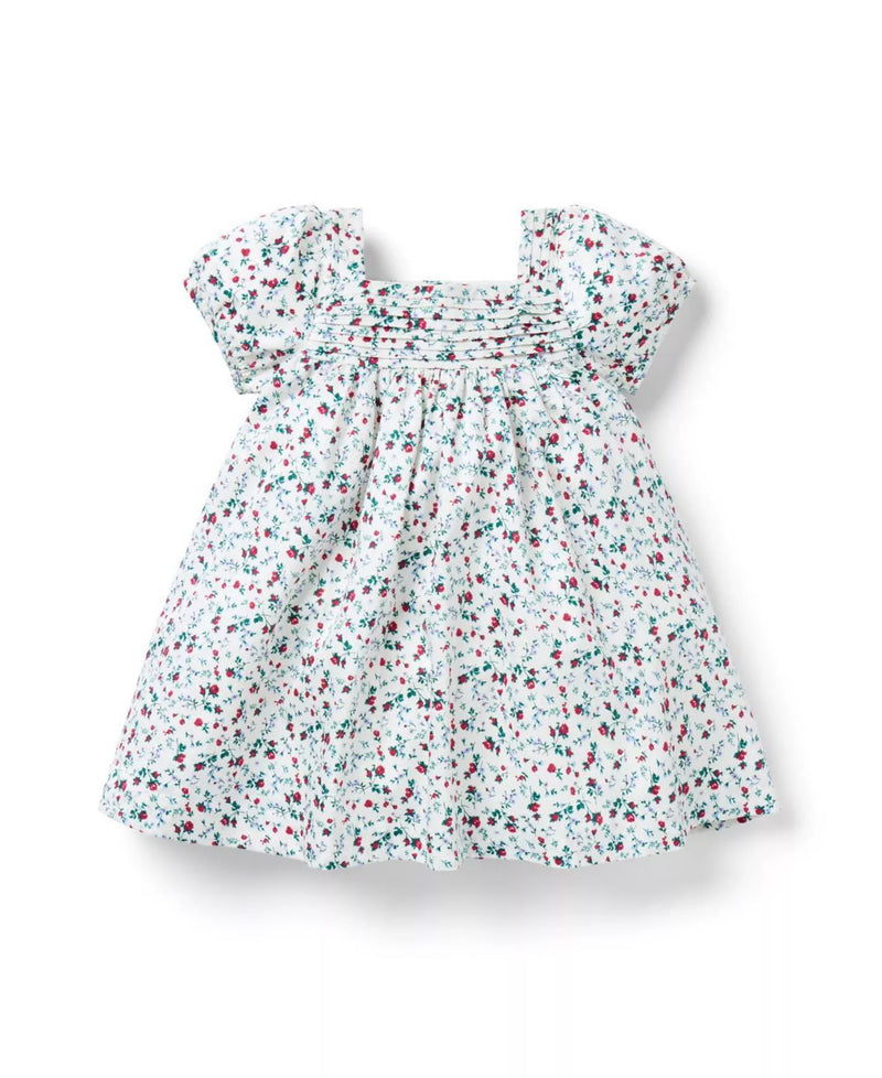 Girls' Ditsy Floral Puff Sleeve Dress (Size 18-24M) EUC