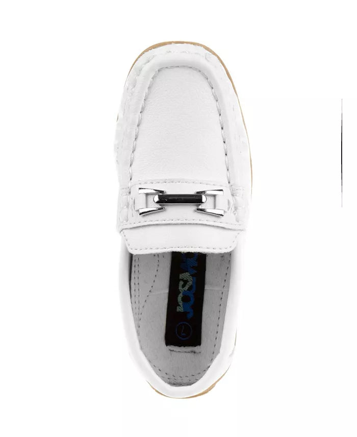 Toddler Boys White Loafers (Size 7) NWT