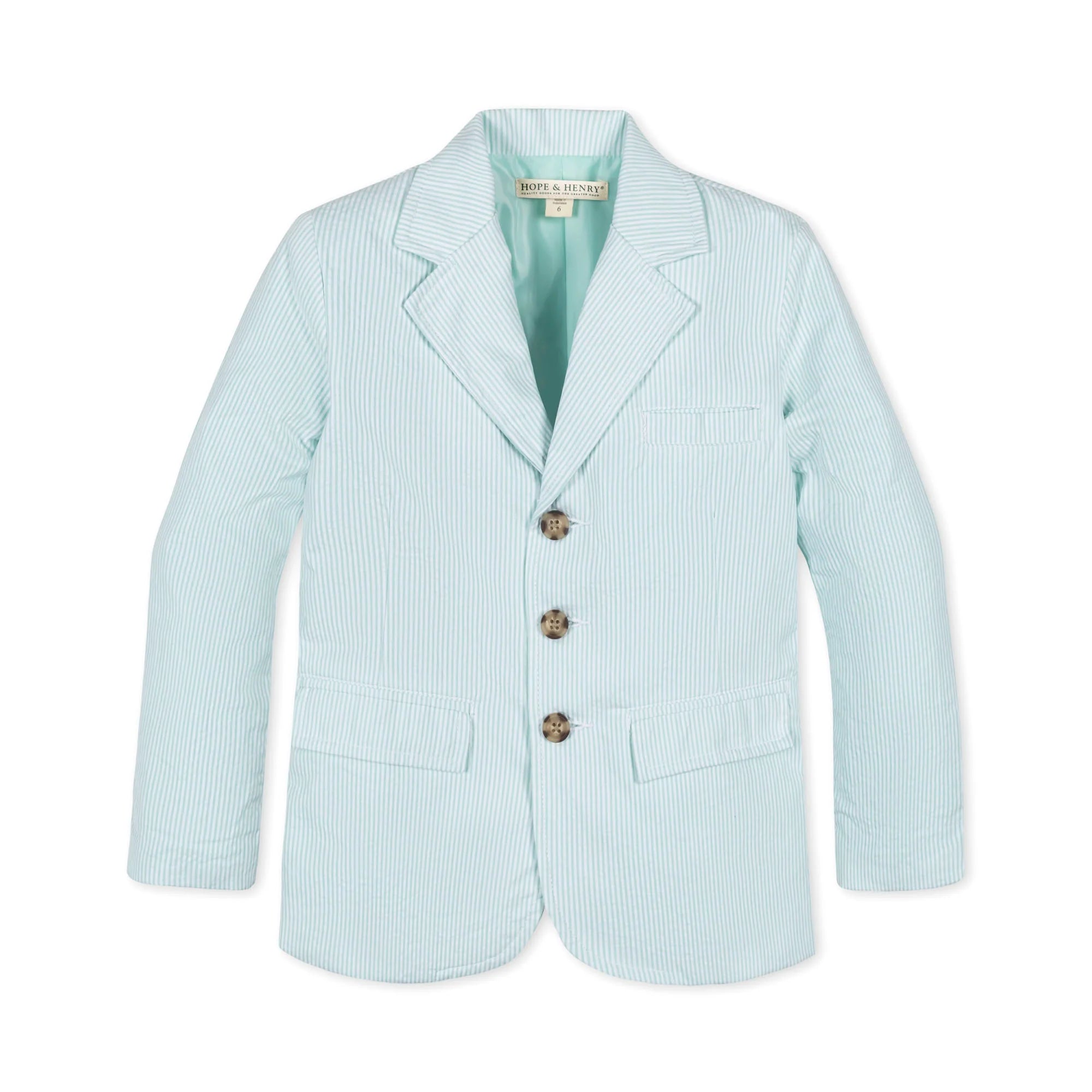 Organic Green Seersucker Suit Jacket (NWOT 3T)
