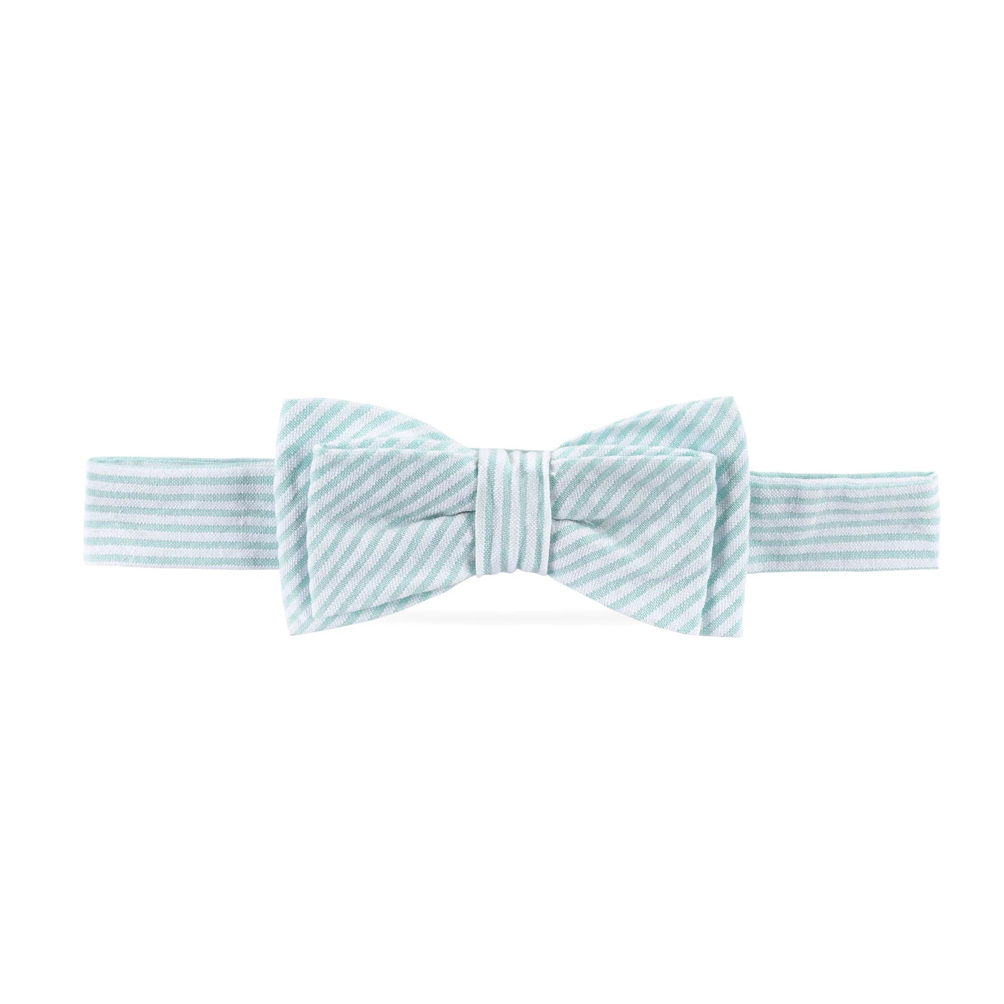 Green Seersucker Bow Tie (NWOT) Small