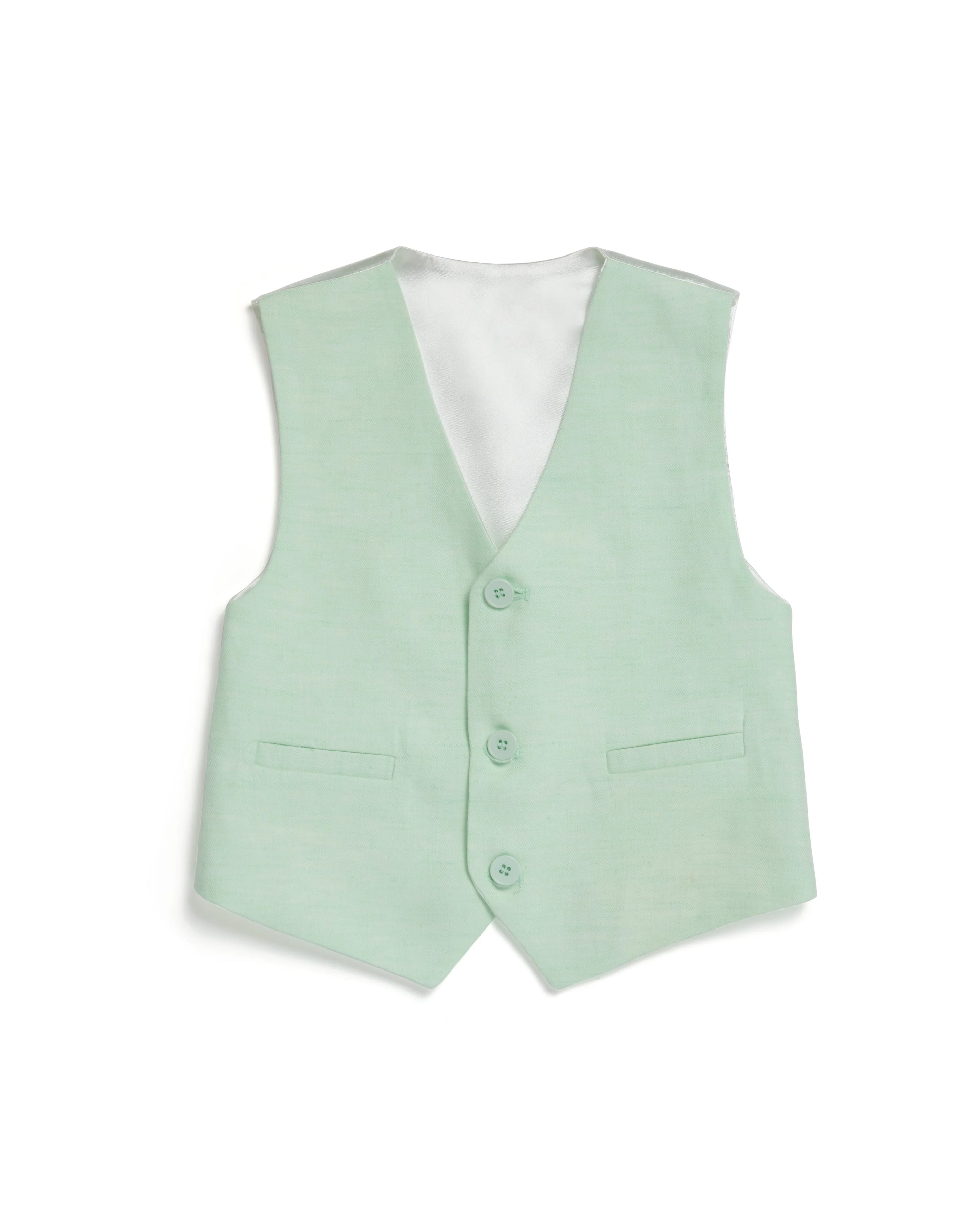 Mint Boys' Linen Blend 3-Piece Suit Set (Size: 2-3T) EUC