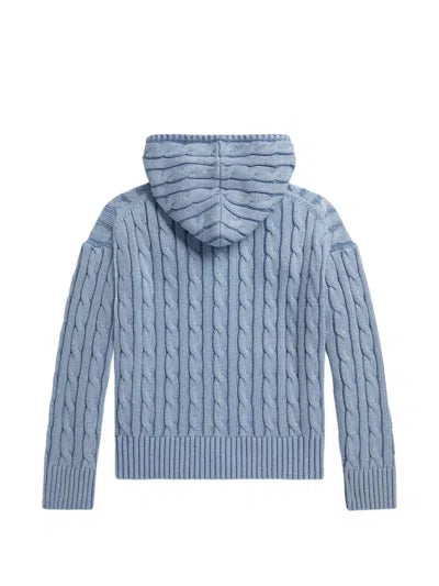 Cable-Knit Cotton Full-Zip Hoodie (EUC 3T)
