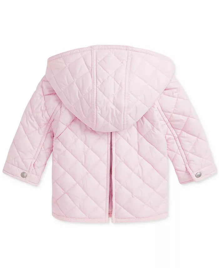 Baby Girls Quilted Hooded Coat (NWT 18M)
