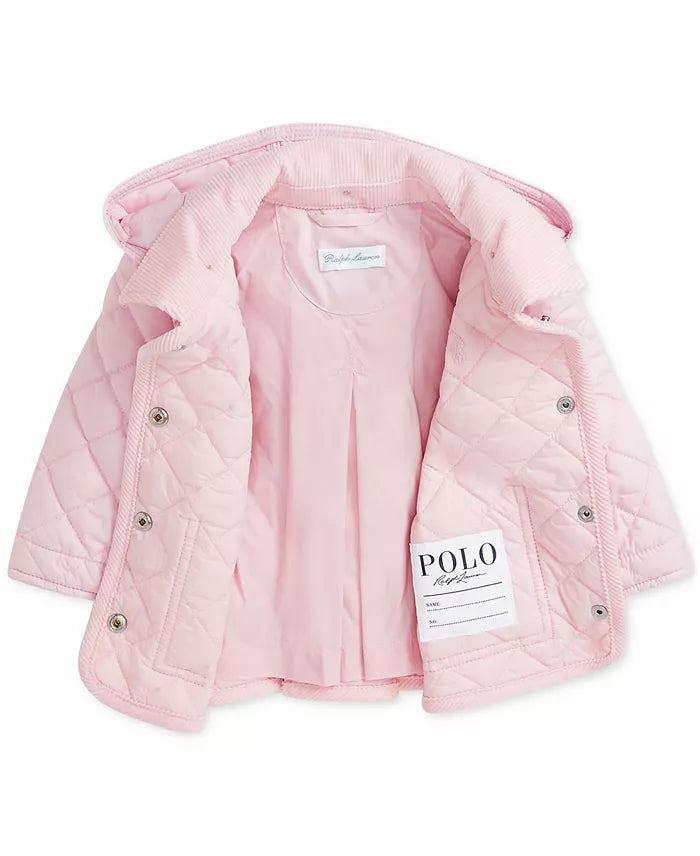 Baby Girls Quilted Hooded Coat (NWT 18M)