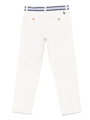 Polo pony Embroidered Trousers White (Size 3T) NWT