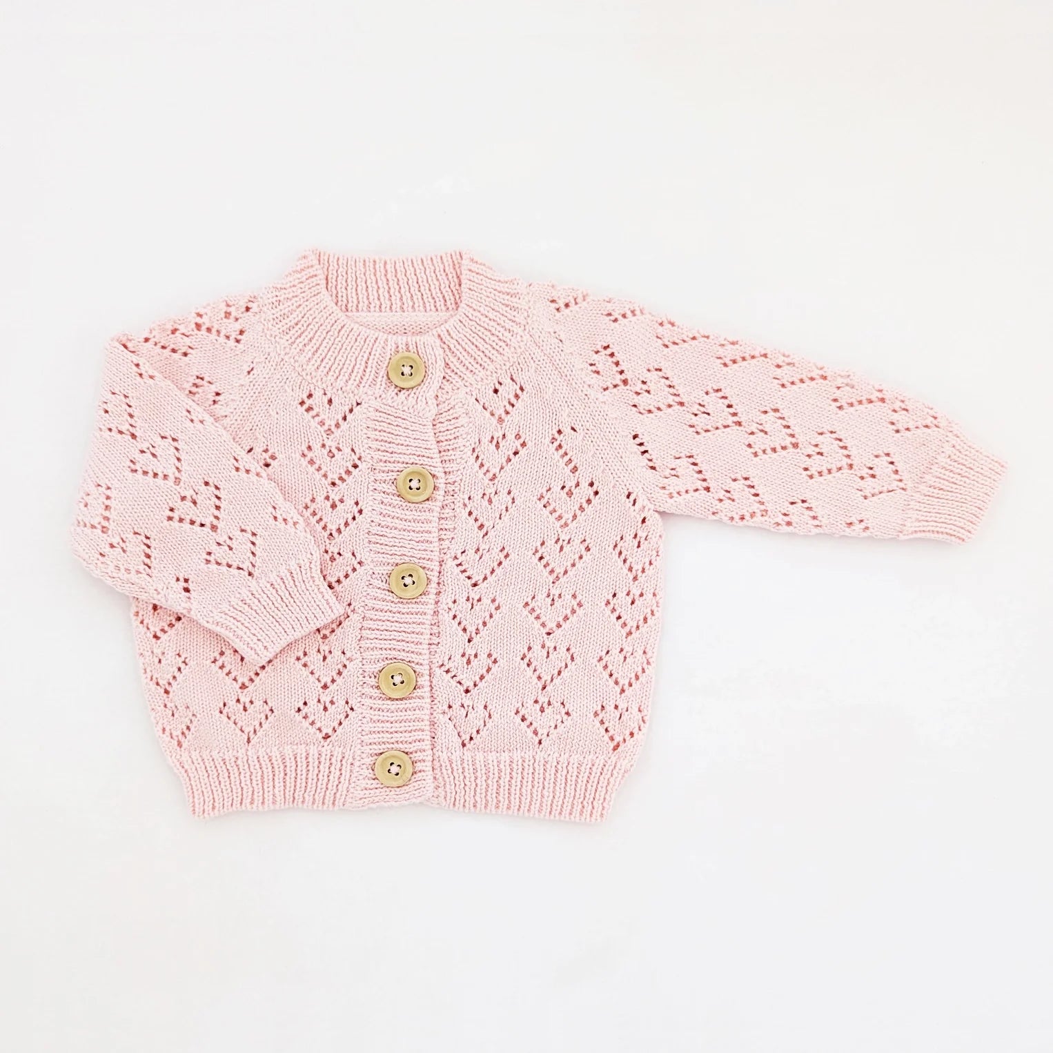 HEART LACE CARDIGAN (EUC 12-18M)