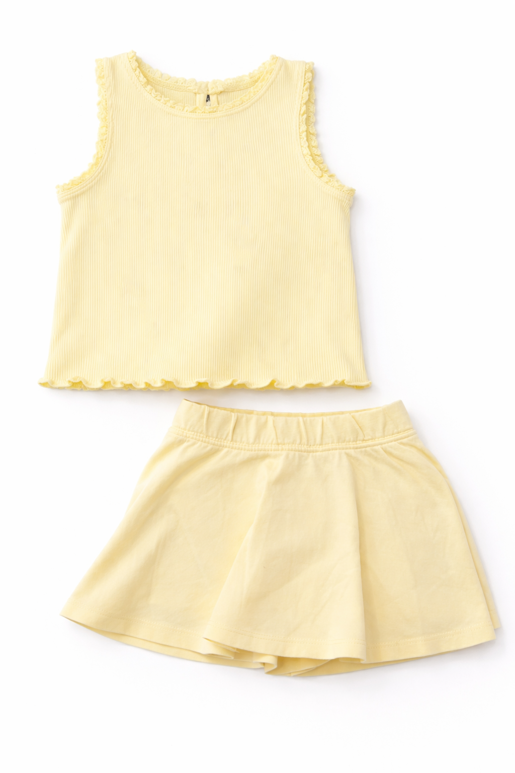 Toddler Mix & Match Rib Tank Top and Skort (Size: 12-18M) EUC