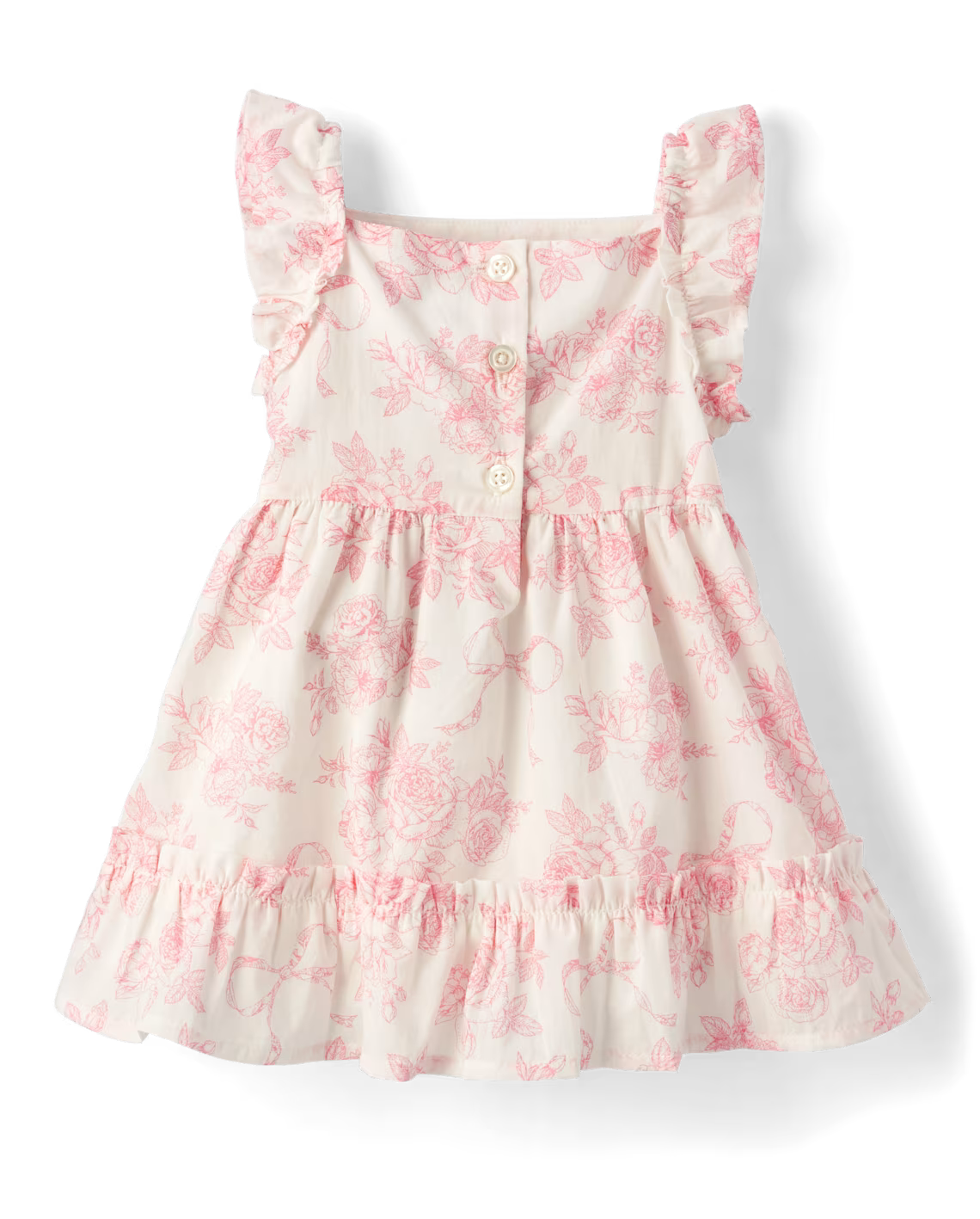 Baby Girls Floral Dress 2-Piece Outfit Set (EUC 12-18M)