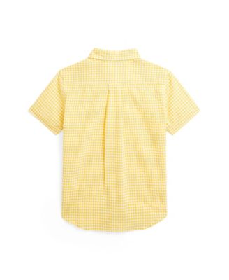 Little Boys Gingham Seersucker Short Sleeve Shirt (NWT 3T)