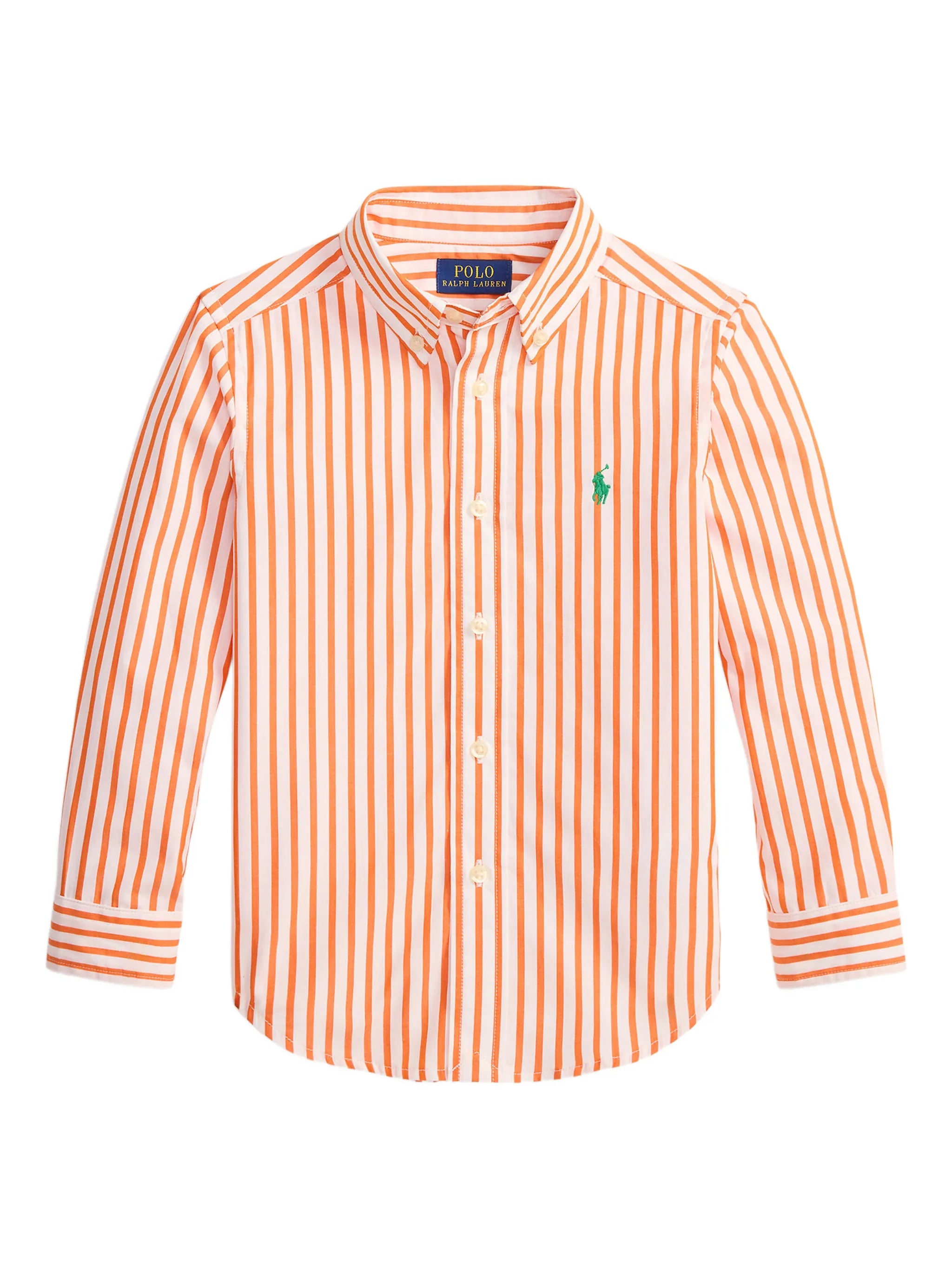 Boys Stripe Cotton Poplin Button-Up Shirt (EUC 3T)