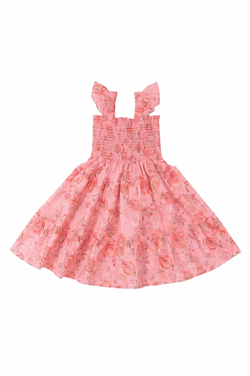 Girls' The Tiny Ellie Nap Dress Pink Pimlico Floral (EUC 12-18M)