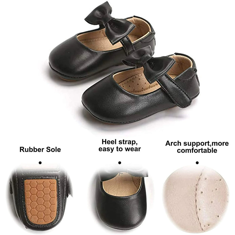 Baby Walking Shoes Moccasins Rubber Sole in (Size 12-18M) EUC