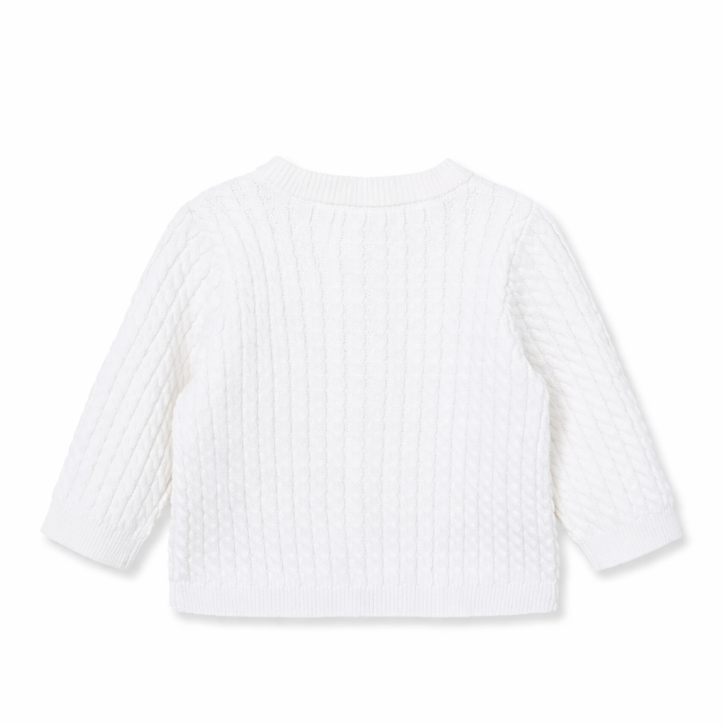 White Cable Sweater (EUC 12M)