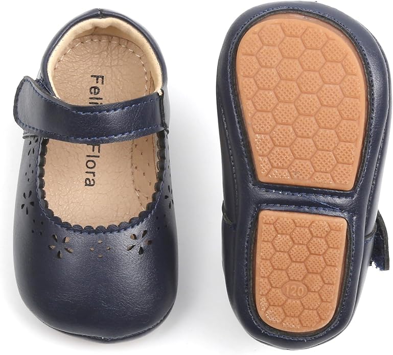 Baby Walking Shoes Moccasins Rubber Sole in (Size: 12-18M) EUC