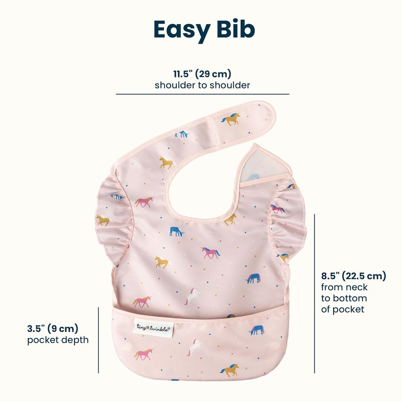Mess-Proof Baby Bibs for Eating 3 Pack, (Ages: 6-36M)