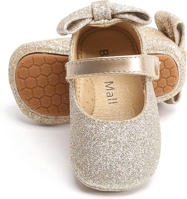 Baby Walking Shoes Moccasins Rubber Sole in (Size: 6-9M) EUC