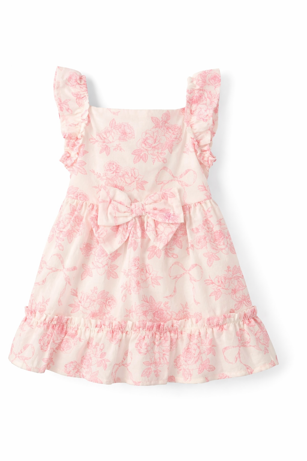 Baby Girls Floral Dress 2-Piece Outfit Set (EUC 12-18M)