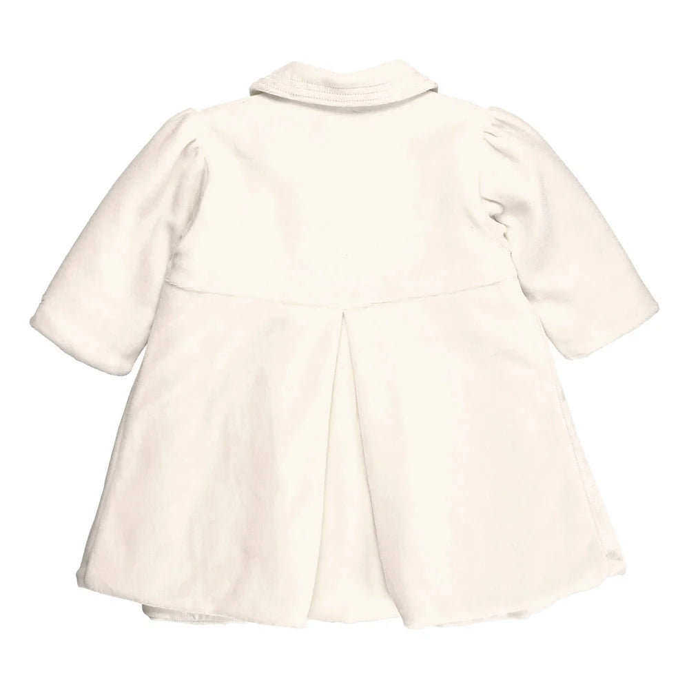Rosanna Ivory Velour Girls Coat (EUC 18M)
