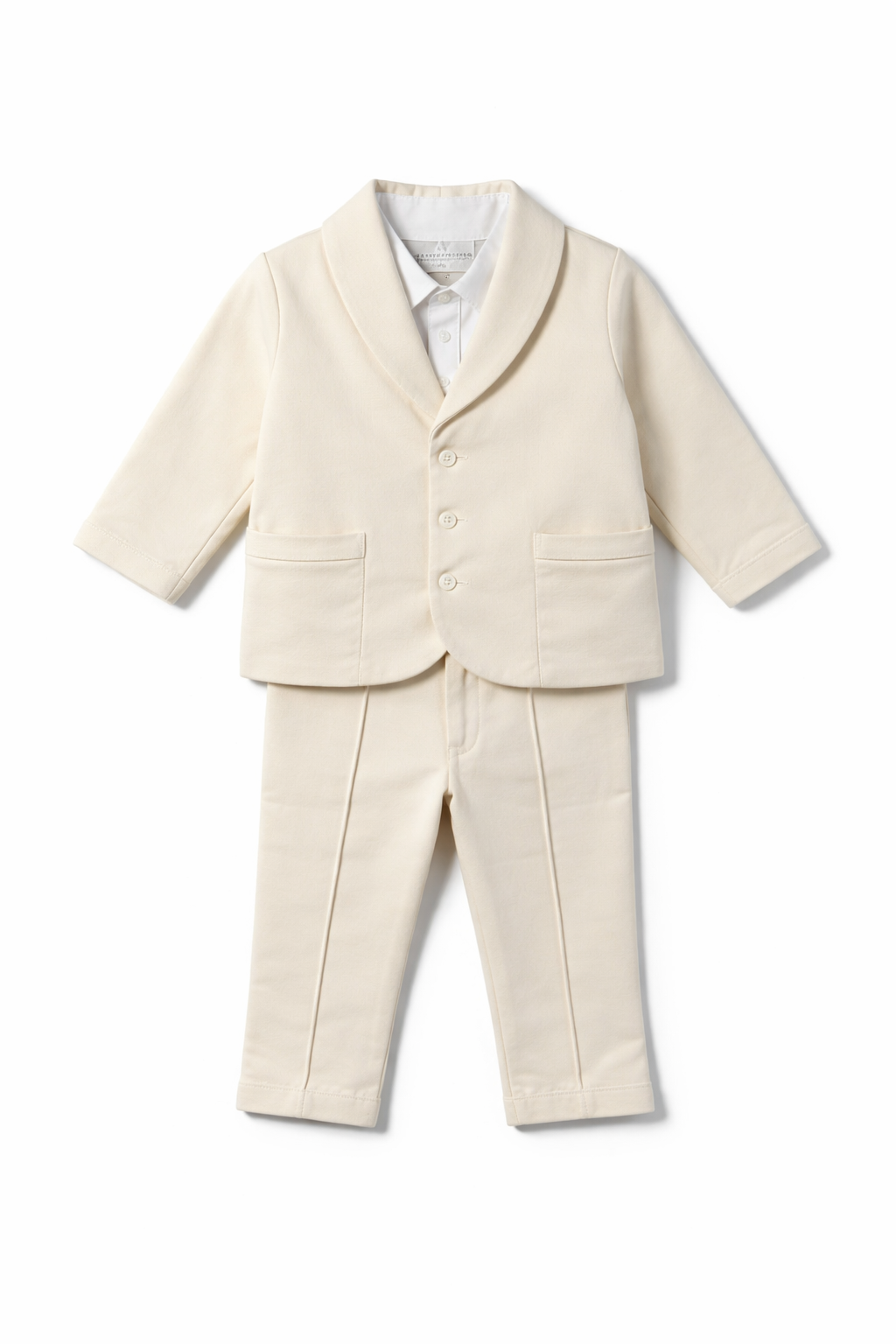 Baby Beau & Belle Milo Tan 3-Piece Suit (2-3T) NWOT
