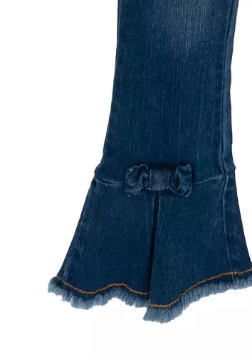 Girls Ruffle Jeans & Long Sleeve Onsies (EUC 18M)