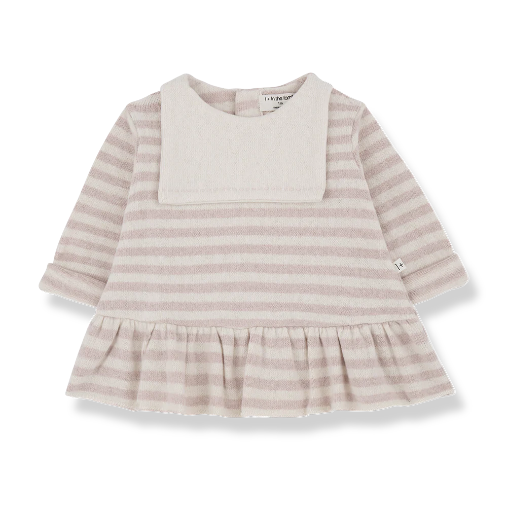 Claudette Blush Stripe Dress (NWT 12M)