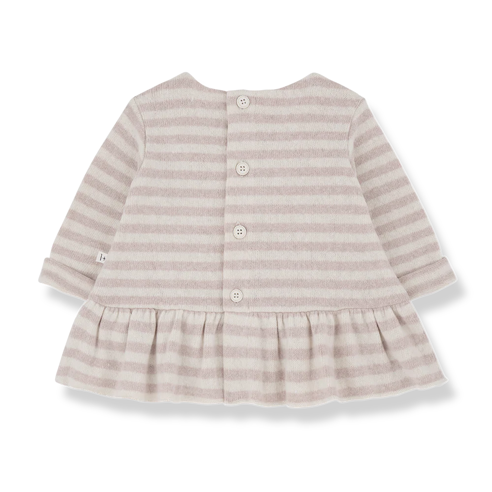 Claudette Blush Stripe Dress (NWT 12M)