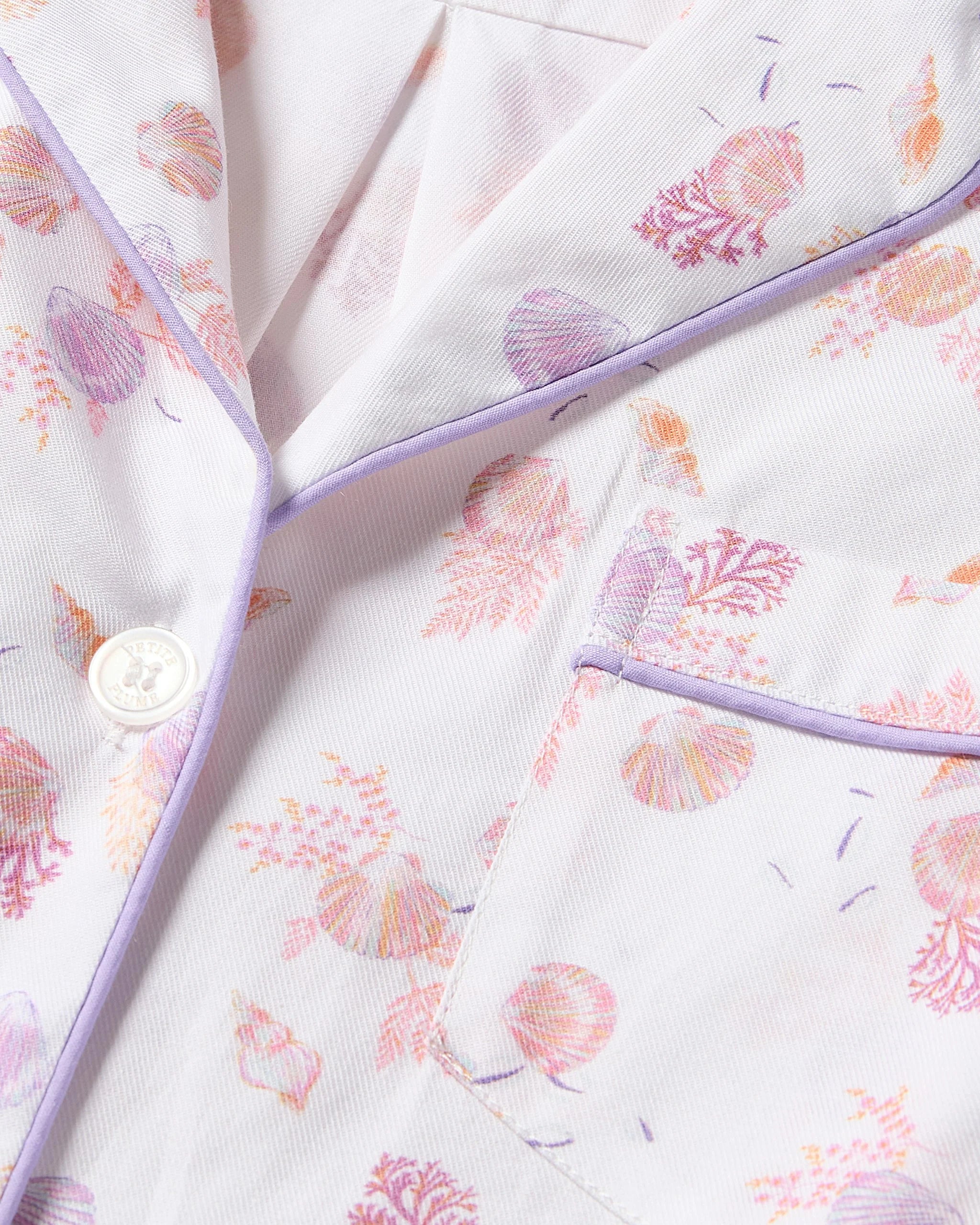 Kid's Twill Pajama Set in Pink Timeless Toile (EUC 12-18M)