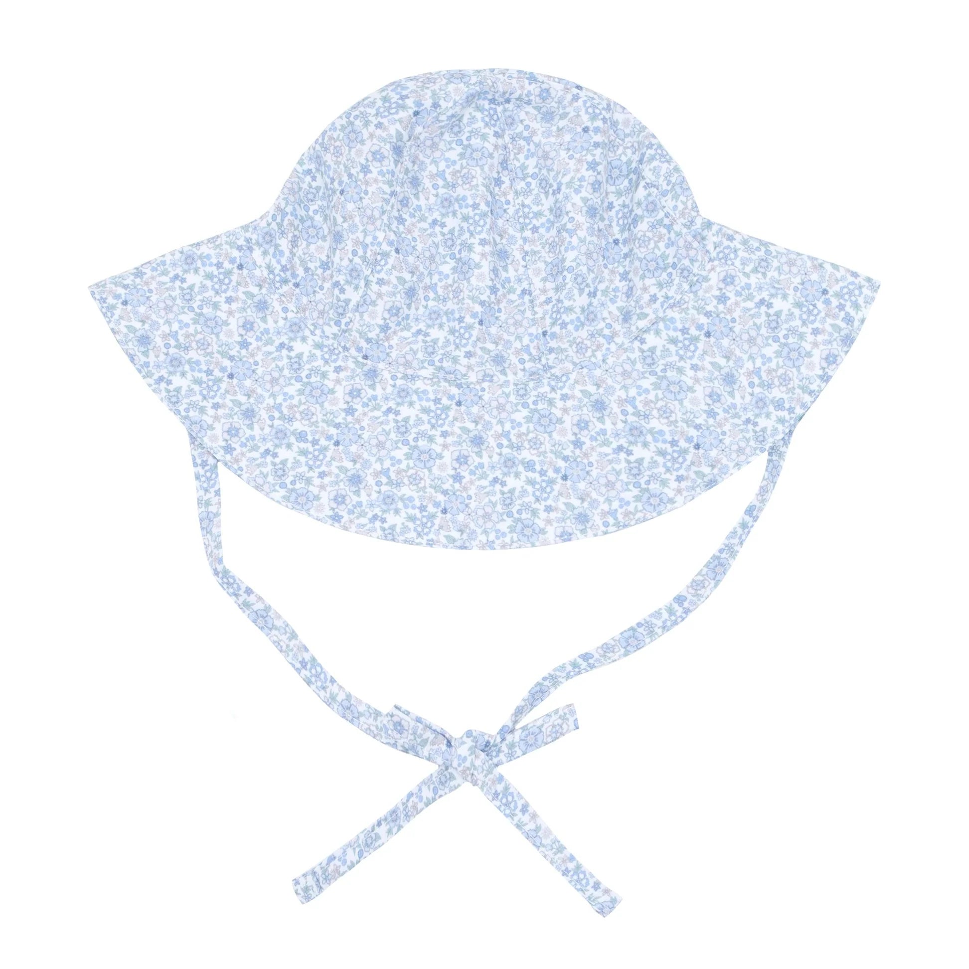 Baby slate floral sun hat (Size: 12-18M) NWOT