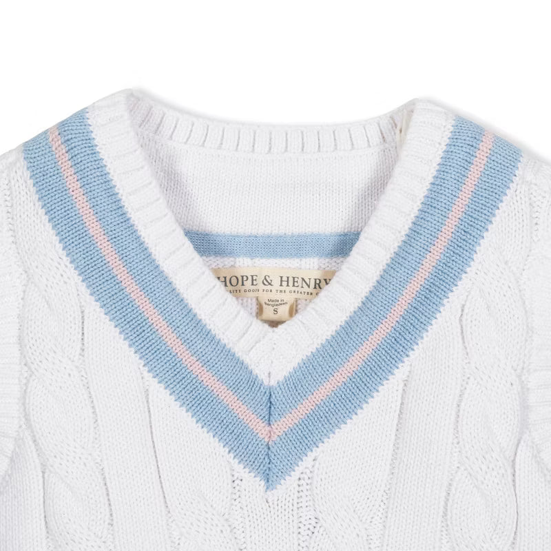 Boys' Organic V-Neck Cricket Sweater Vest (NWT 3T)