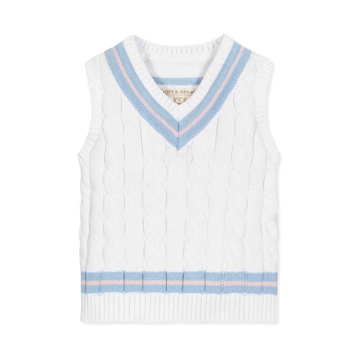 Boys' Organic V-Neck Cricket Sweater Vest (NWT 3T)