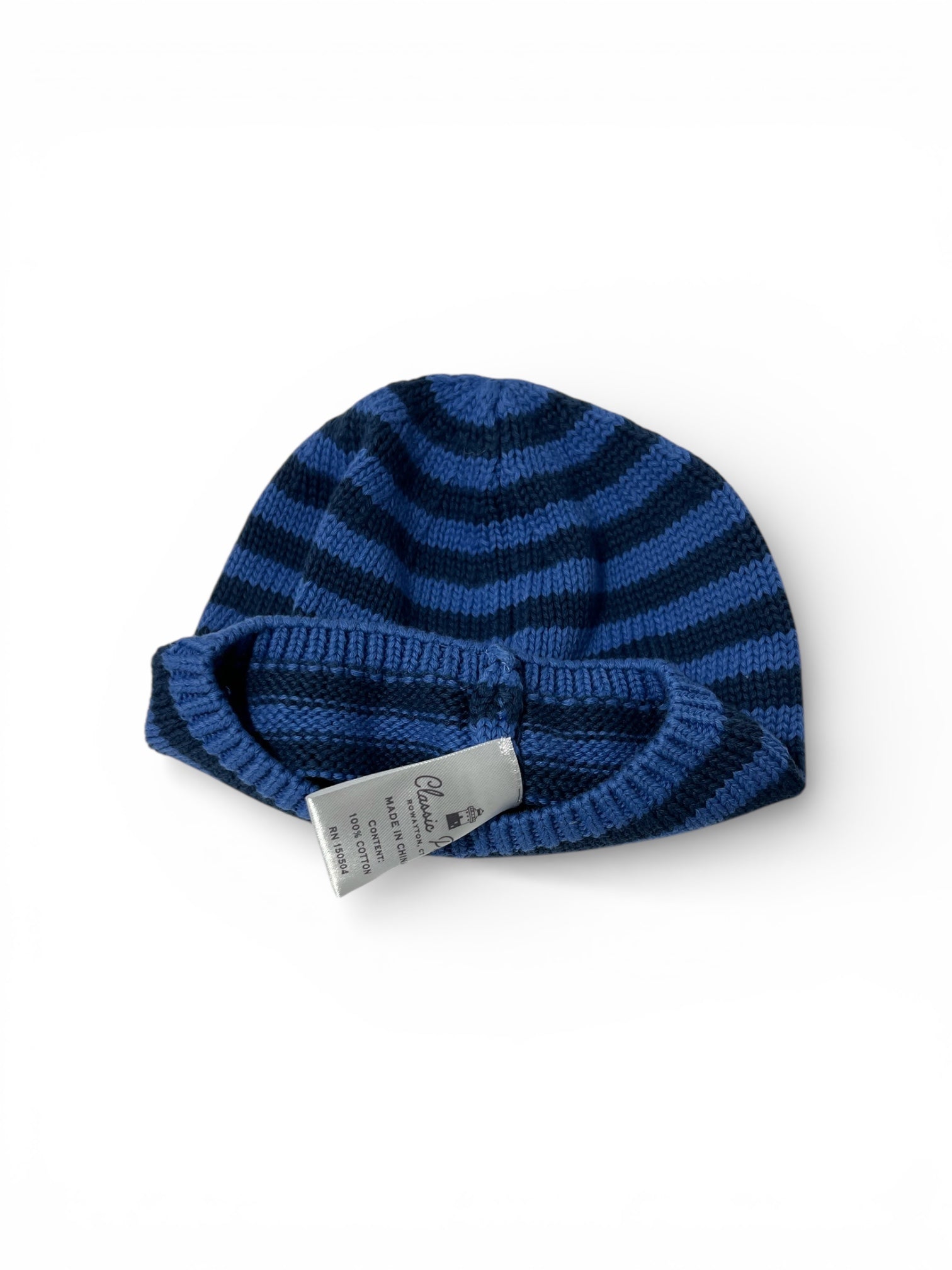 Classic Prep Hat - Blue Stripes (2-3T) EUC