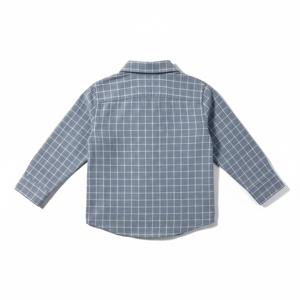 Plaid Linen-Cotton Shirt (3T) EUC