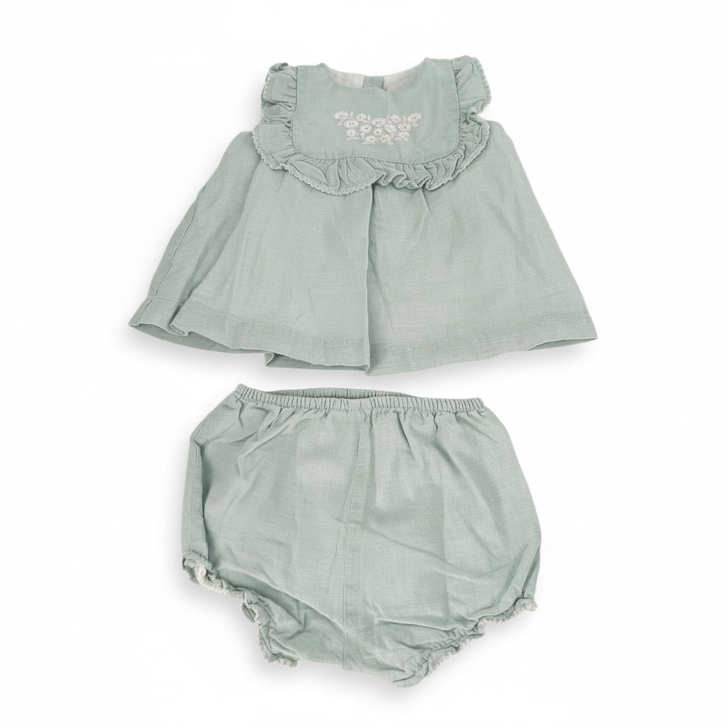 Baby Girl's Seersucker Matching Set (12-18M) EUC