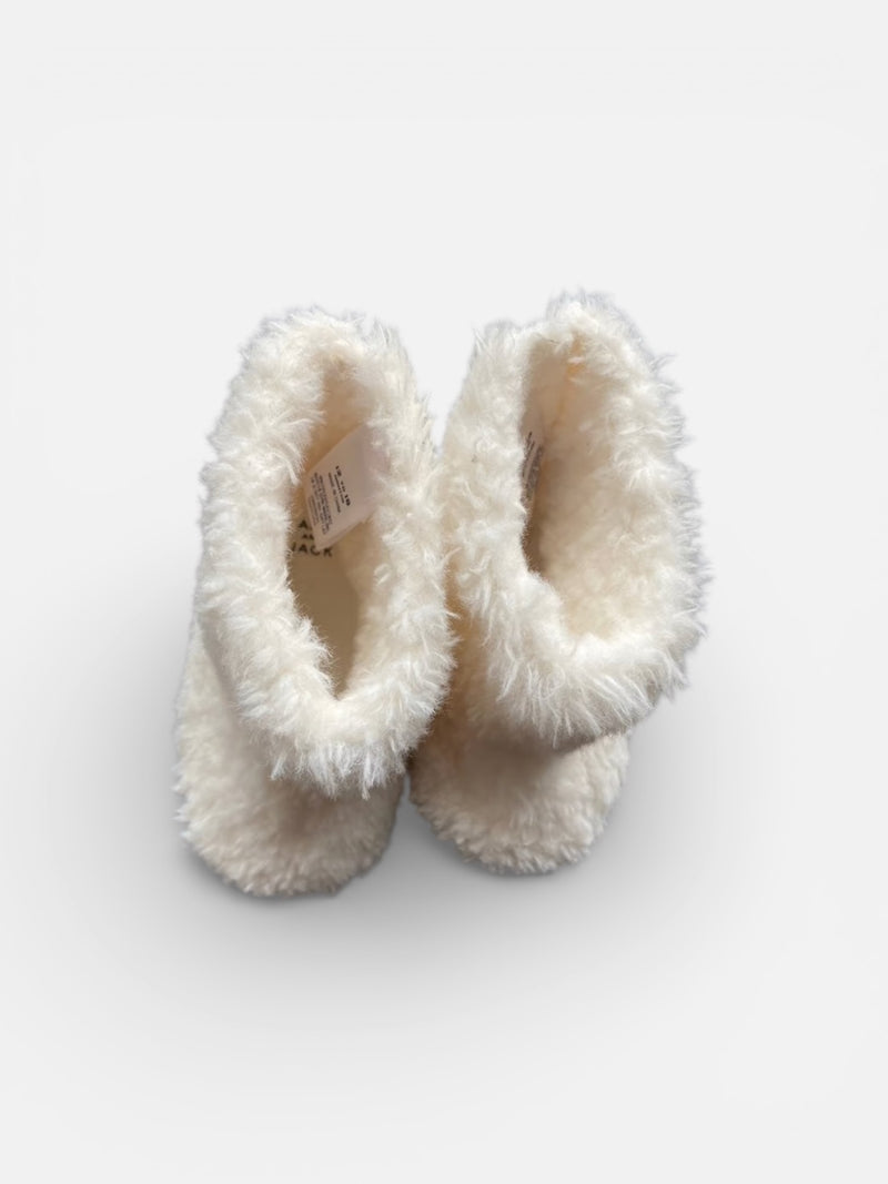 Janie and Jack white faux fur boots (Size 6-12M) NWOT
