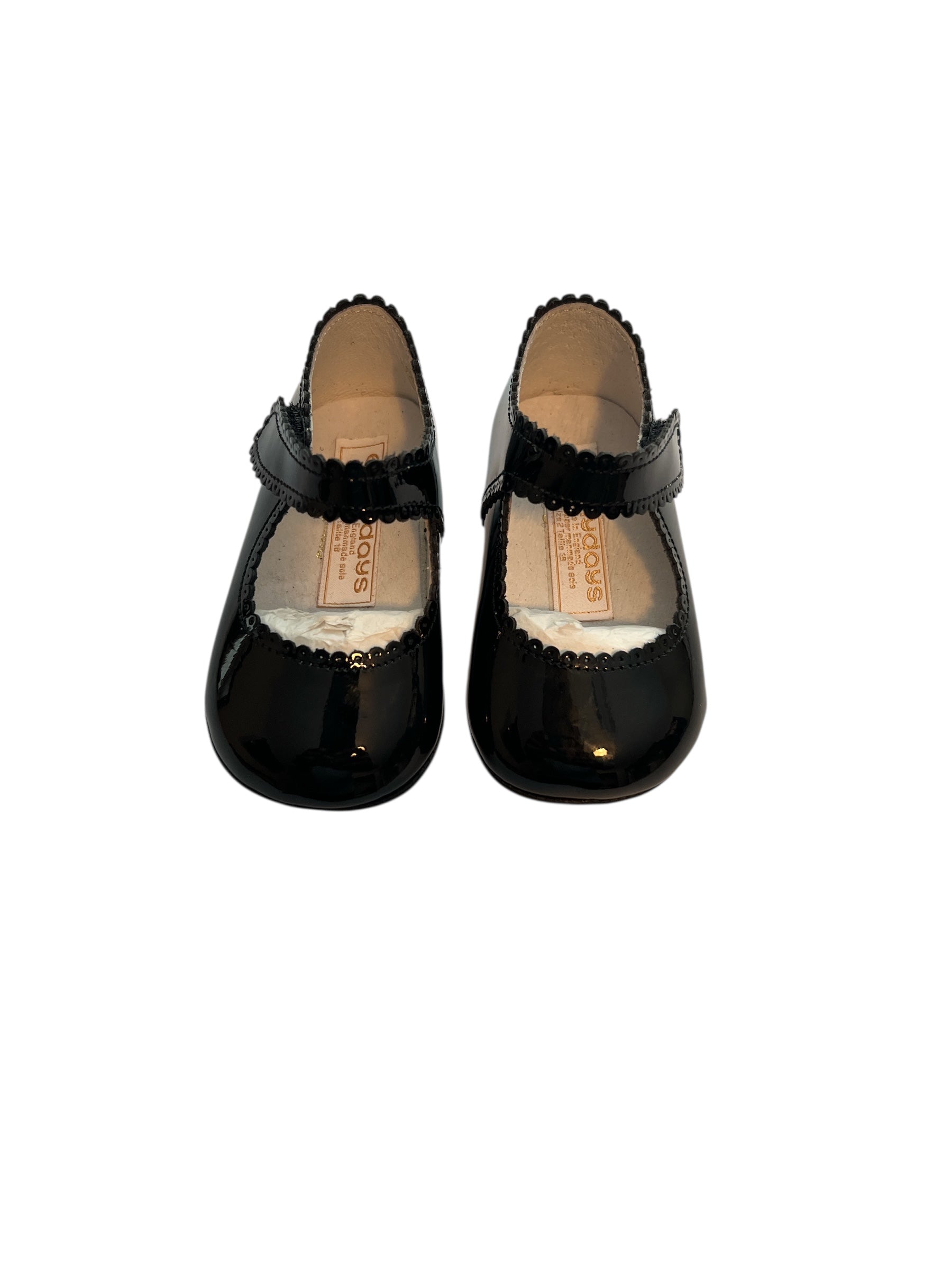 Girls Blush Leather Velcro First Walkers (Size 6-9M) EUC