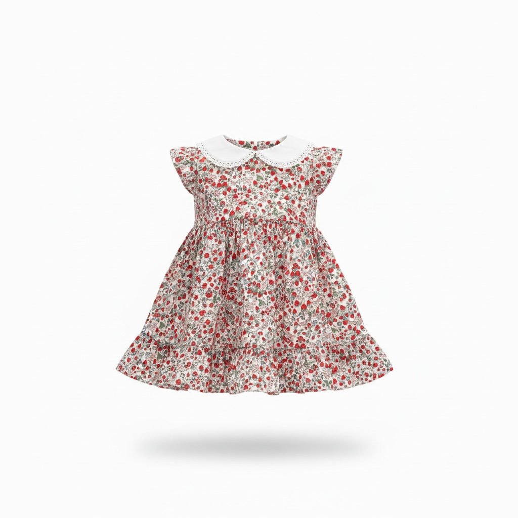 Janie and Jack Strawberry Dress (12-18M) EUC