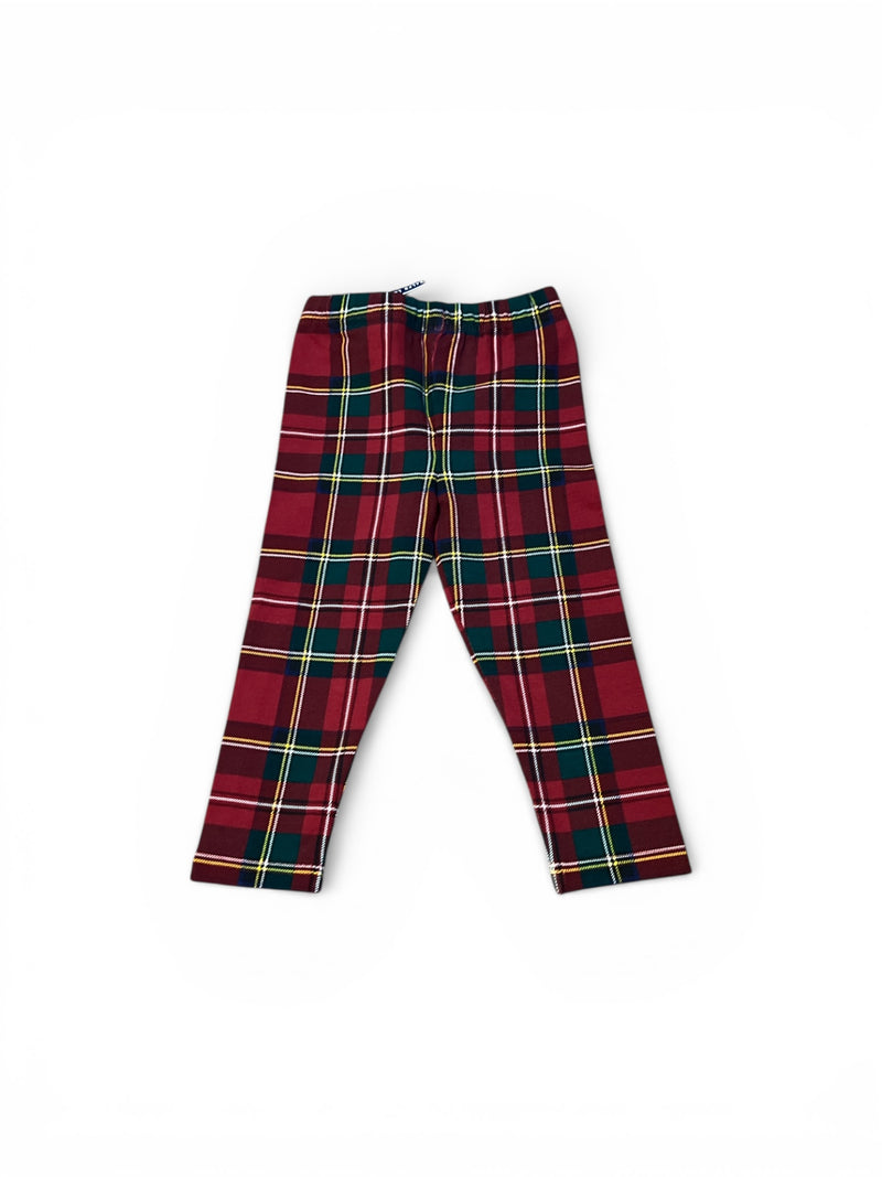 Girls 2-6x Plaid Stretch Jersey Leggings (Size 18M) NWT