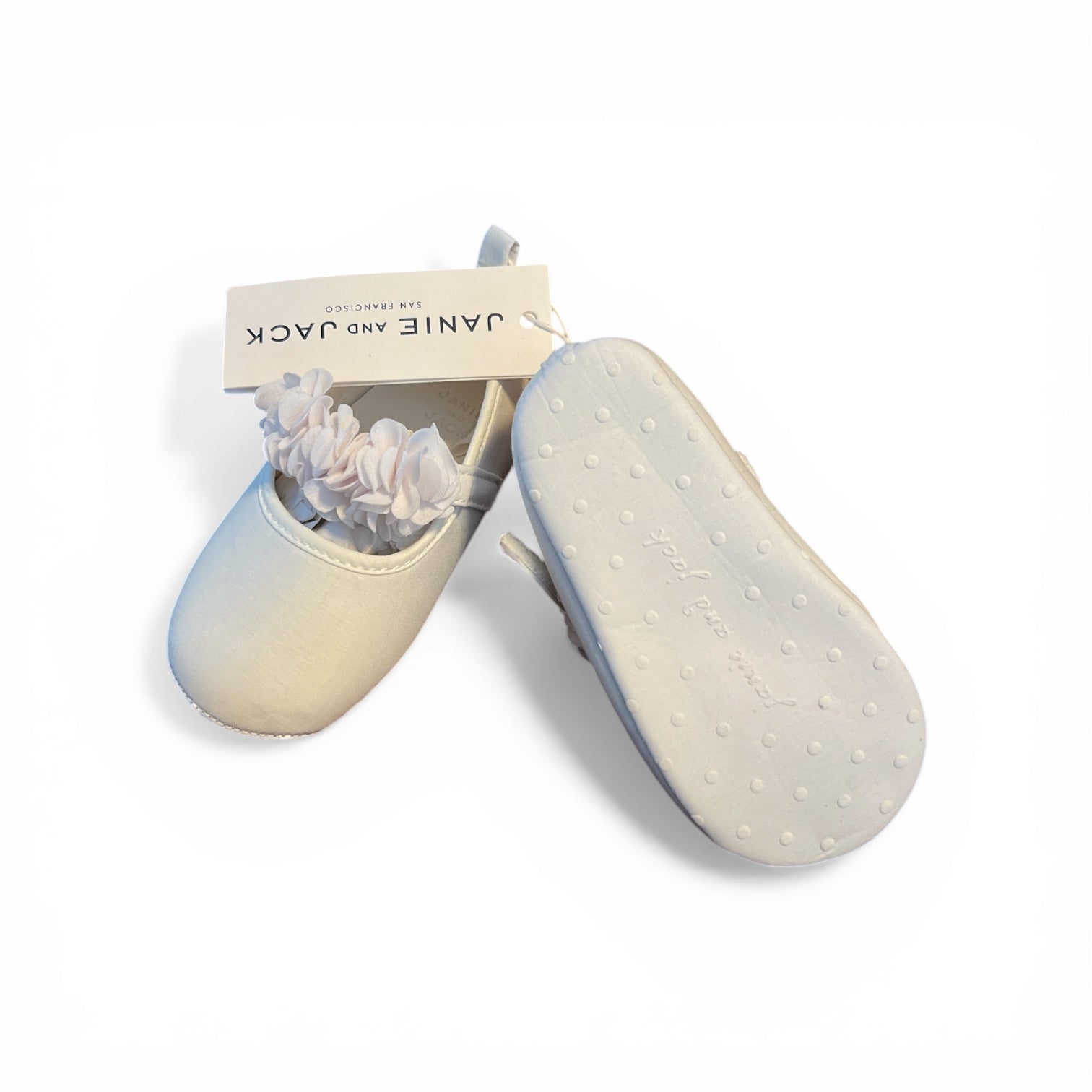 White Floral band Flat (NWT 18-24M)