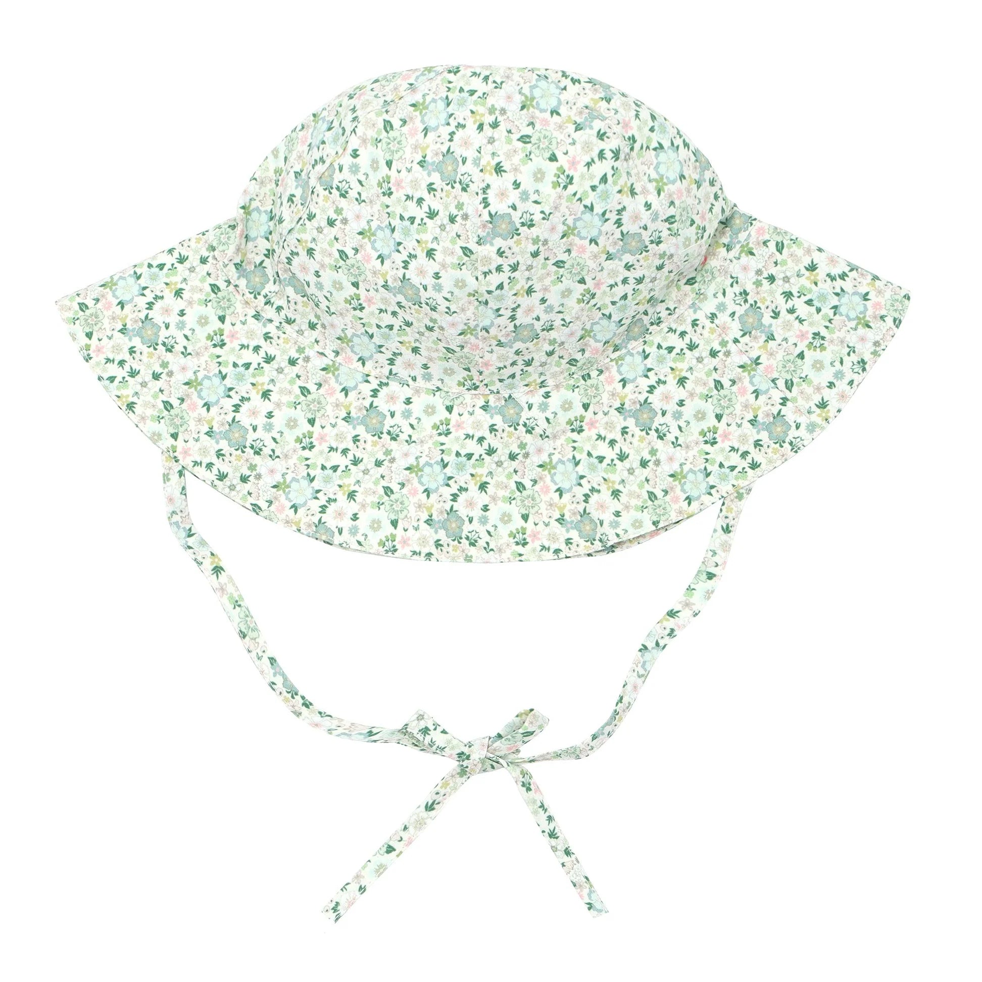 Baby slate floral sun hat (Size: 12-18M) NWOT