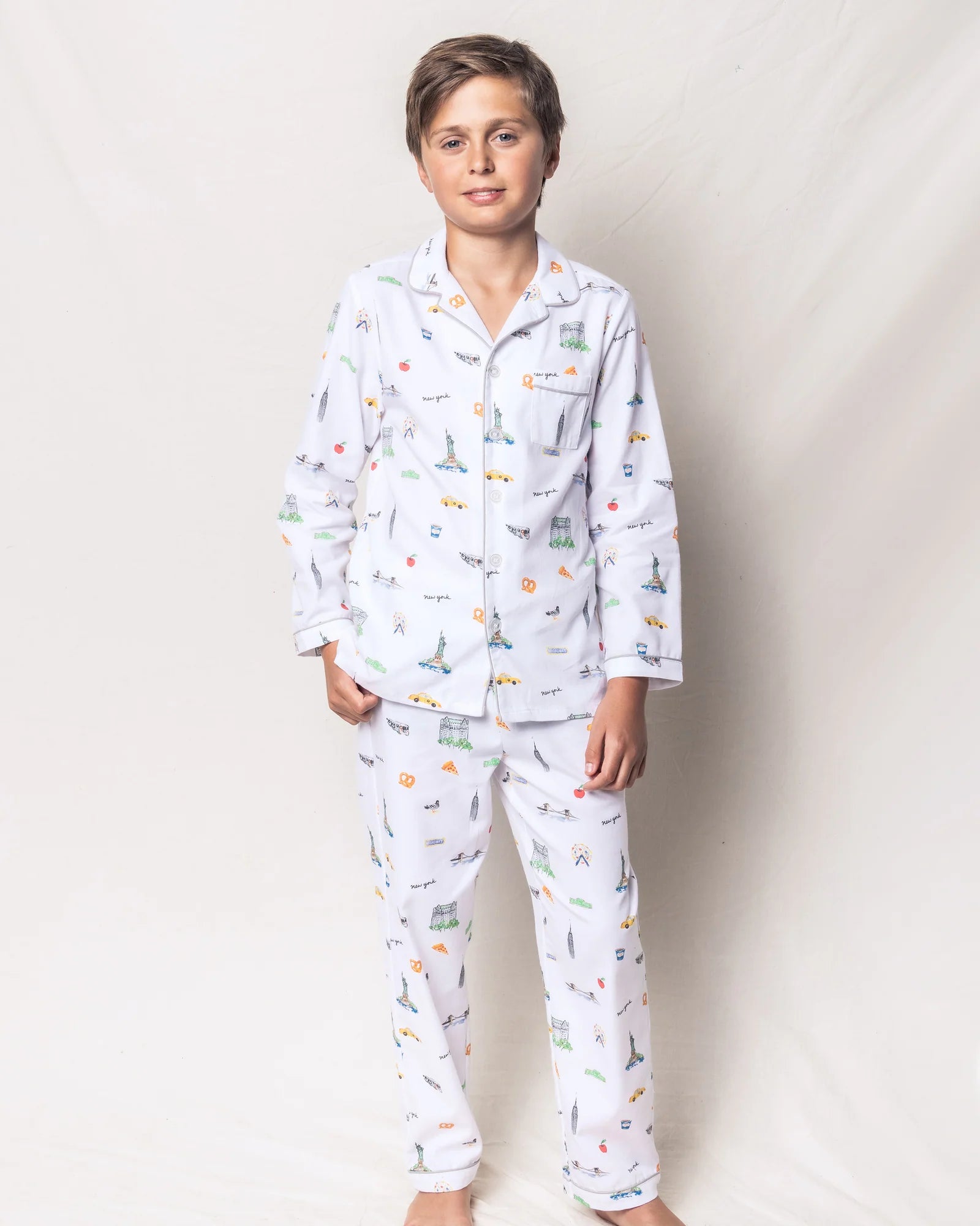 Kid's Twill Pajama Set in New York! New York! (EUC 3T)