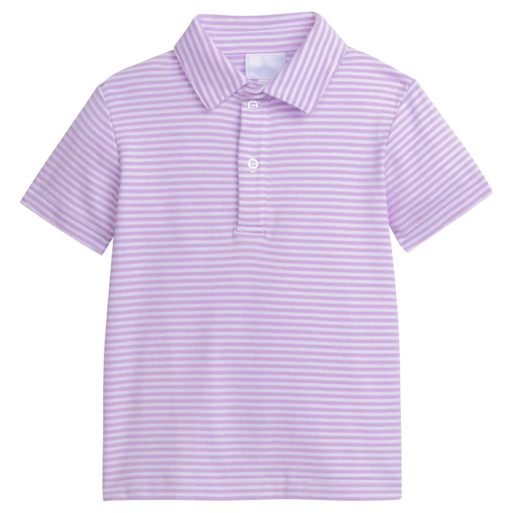 Short Sleeve Polo - Lavender Stripe (NWT 3T)