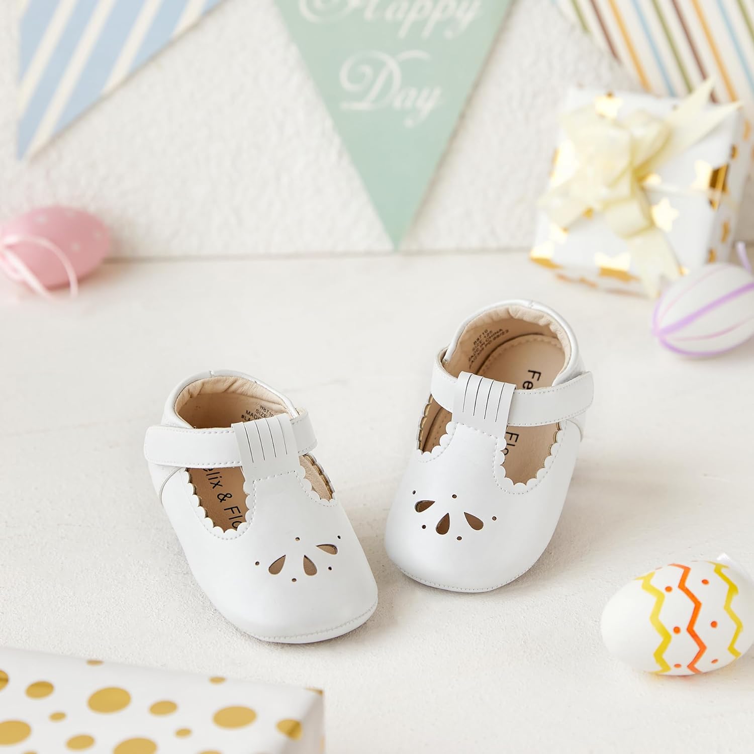 Felix & Flora Infant Baby Walking Shoes Moccasins ( Size 6-9M) EUC