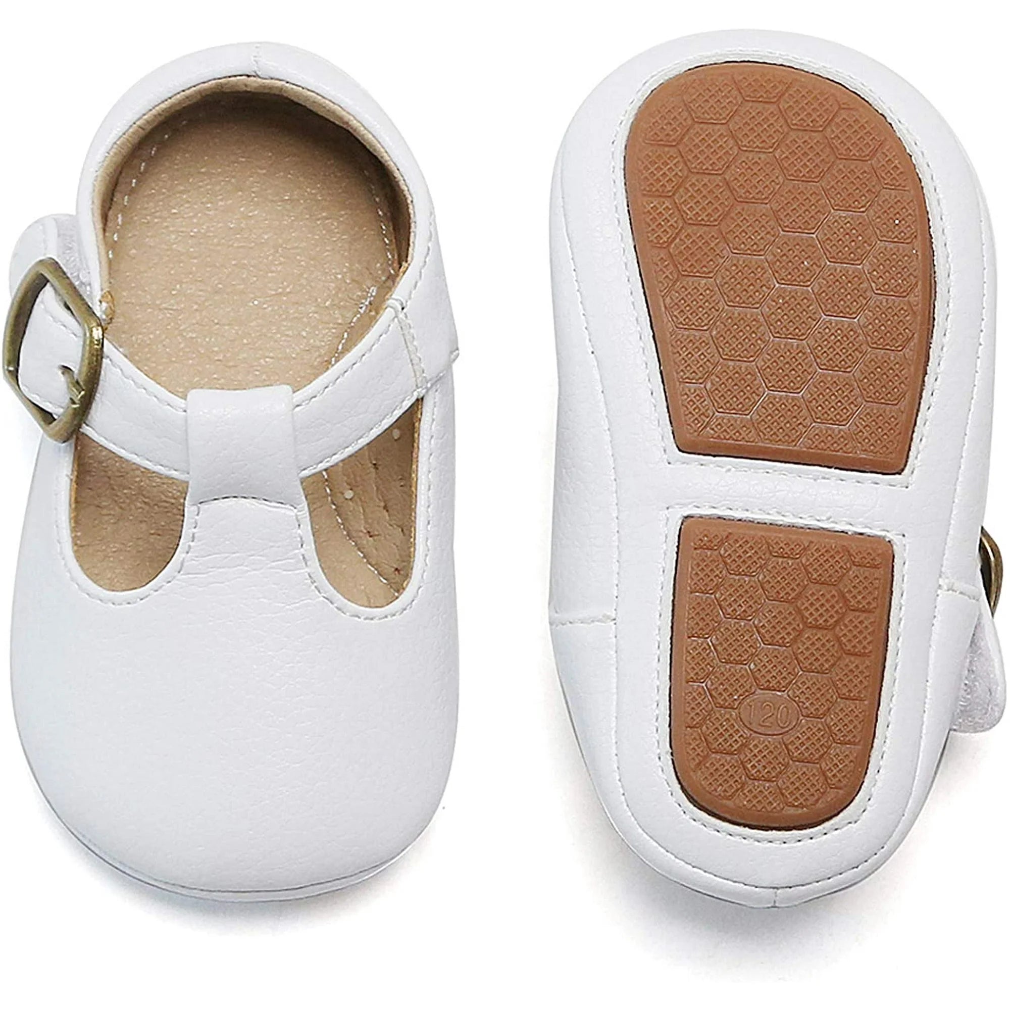 Baby Walking Shoes Moccasins Rubber (12-18M EUC)