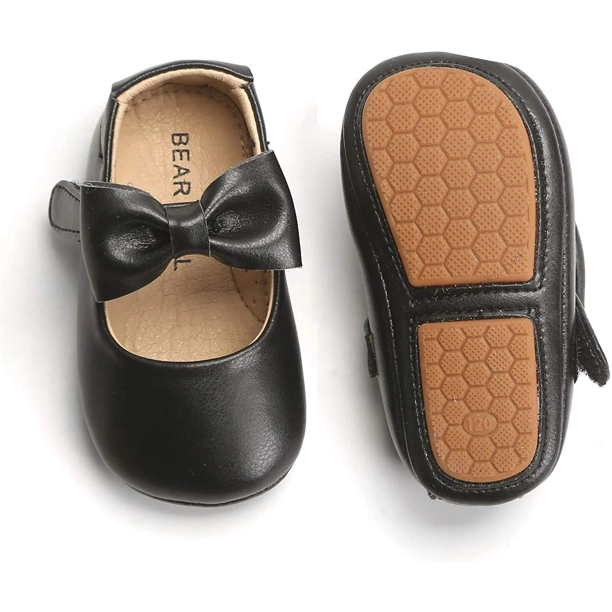 Baby Walking Shoes Moccasins Rubber Sole in (Size 12-18M) EUC