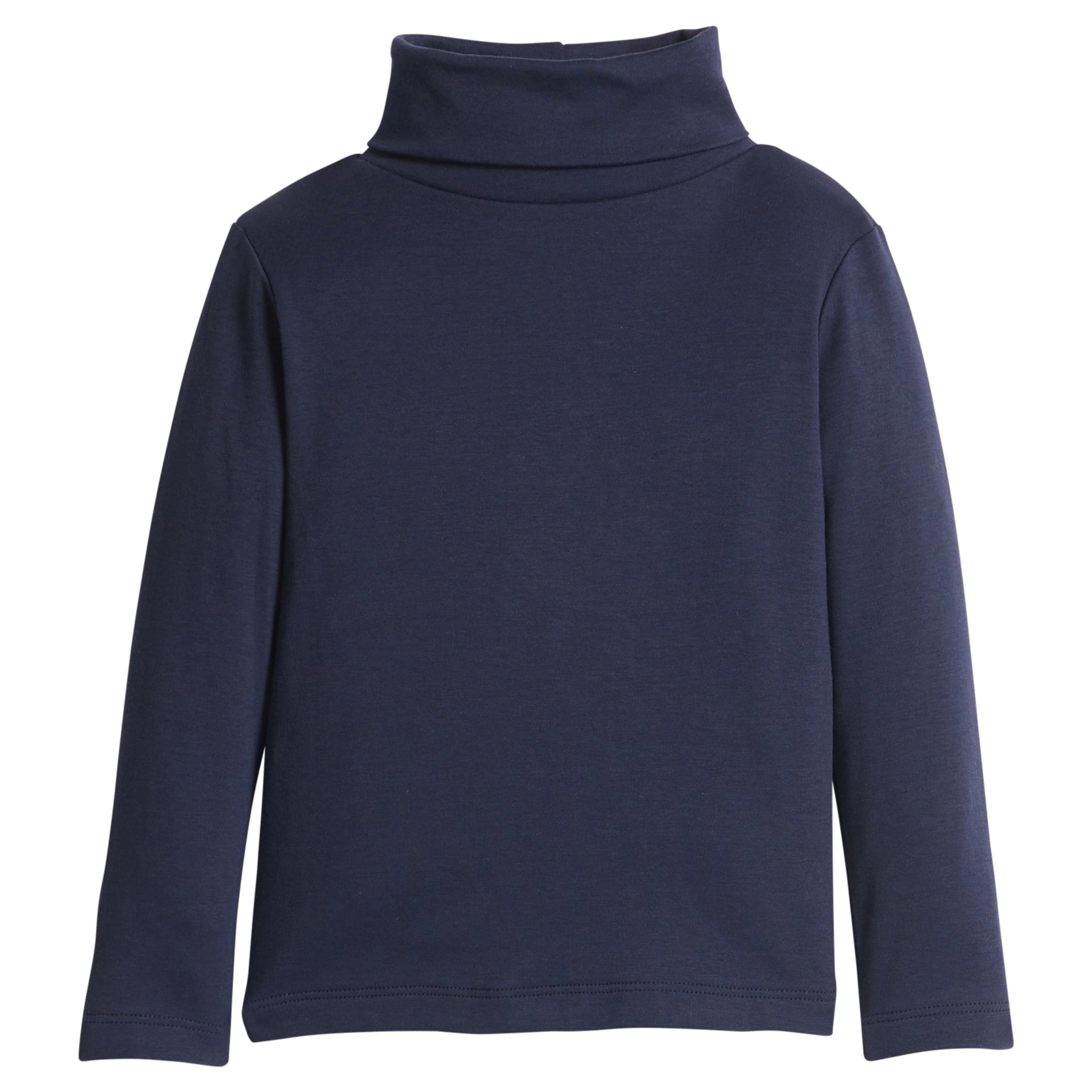 Solid Turtleneck - White and Navy (Size 3T) EUC