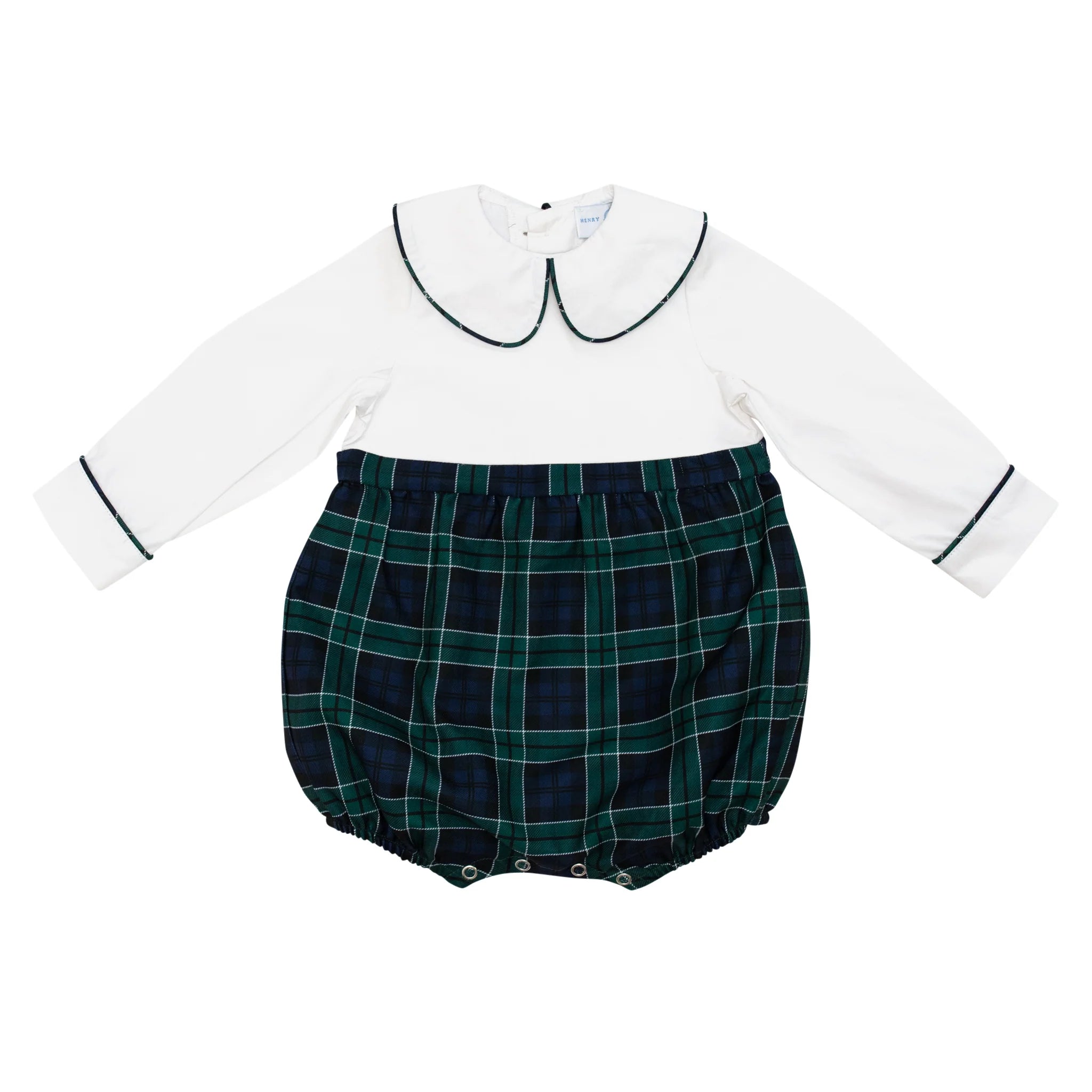 Long Sleeve Beau Bubble in Newbury Tartan (Size 3T) NWOT